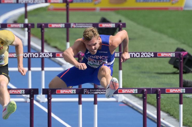 Kevin Mayer caduta Paris Diamond League